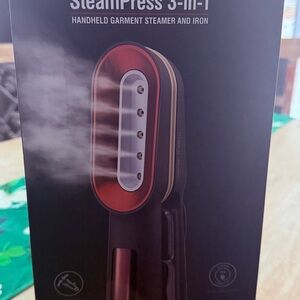 CHI SteamPress 3-in-1 Handheld Garment Steamer and Iron - Red